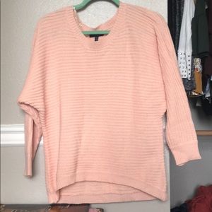 Pink button back sweater